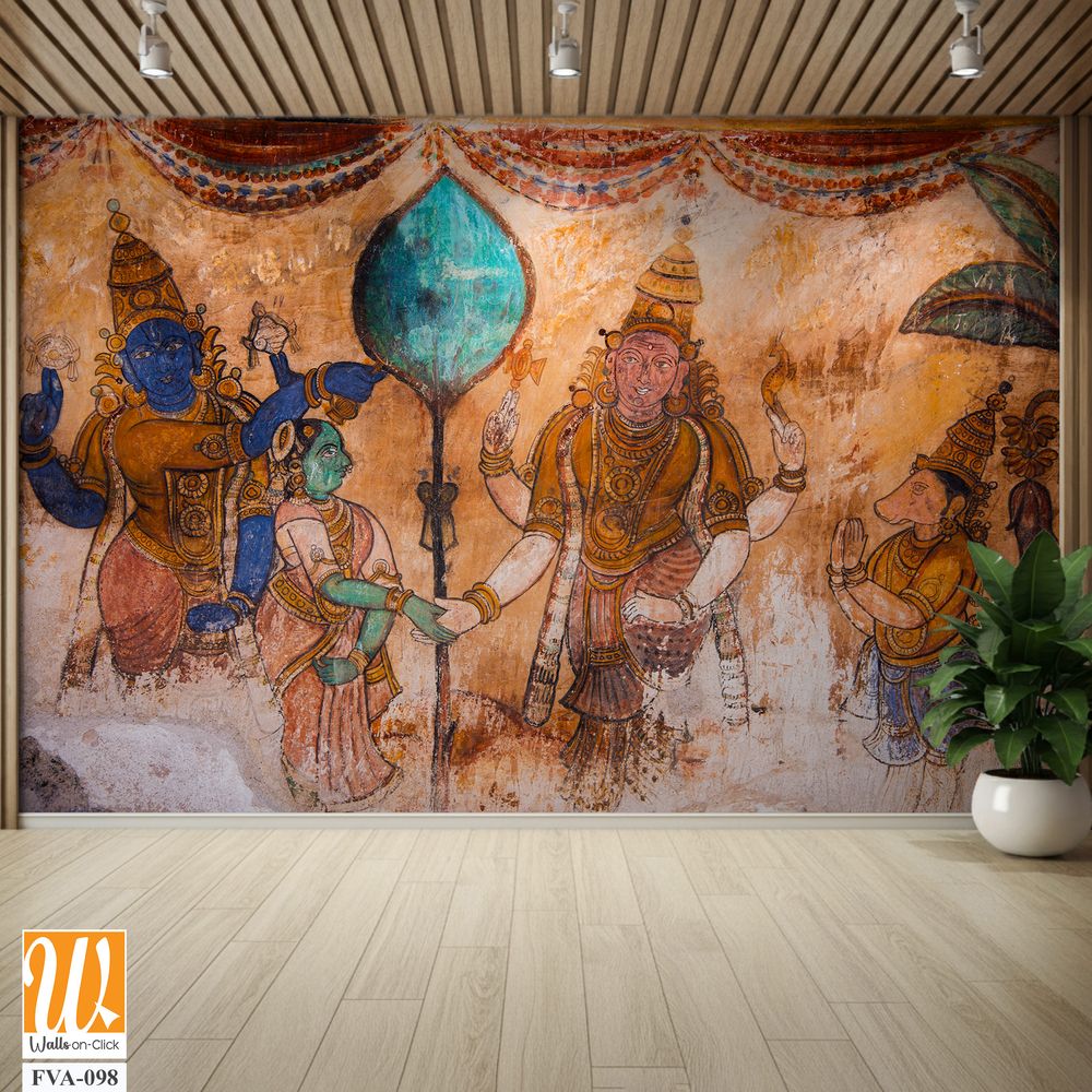 Mural painting of Lord Rama Wallpaper [WP-FVA-098]