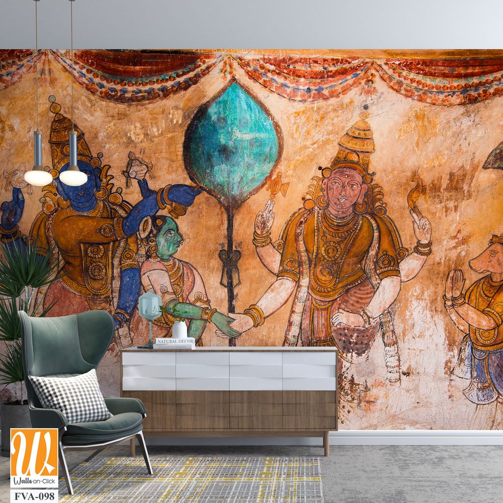 Mural painting of Lord Rama Wallpaper [WP-FVA-098]