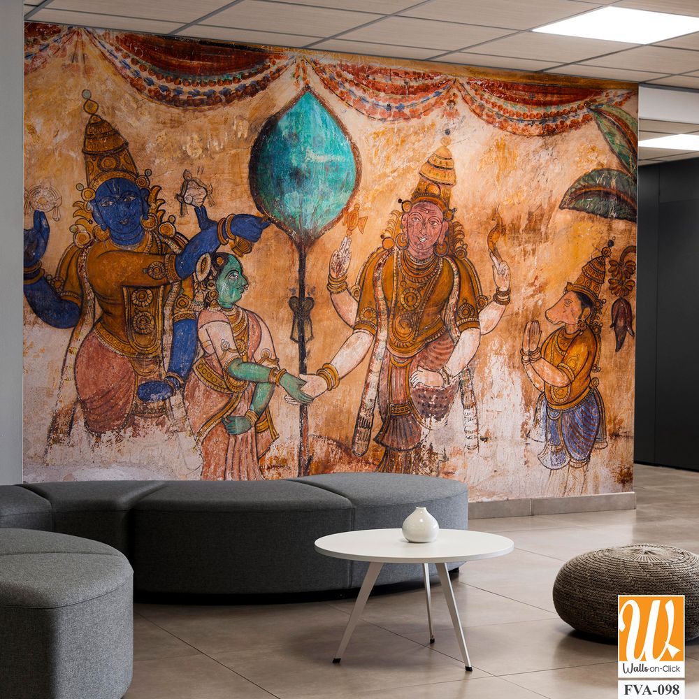 Mural painting of Lord Rama Wallpaper [WP-FVA-098]