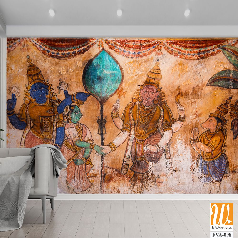 Mural painting of Lord Rama Wallpaper [WP-FVA-098]