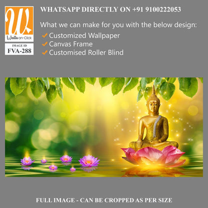 Golden Buddha statue on a lotus flower [WP-FVA-288]