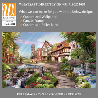 Picturesque village with charming half-timbered houses [WP-FVA-348]