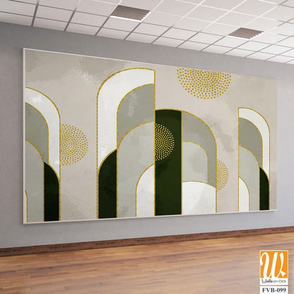 Art Deco style, featuring abstract shapes [WP-FVB-099]