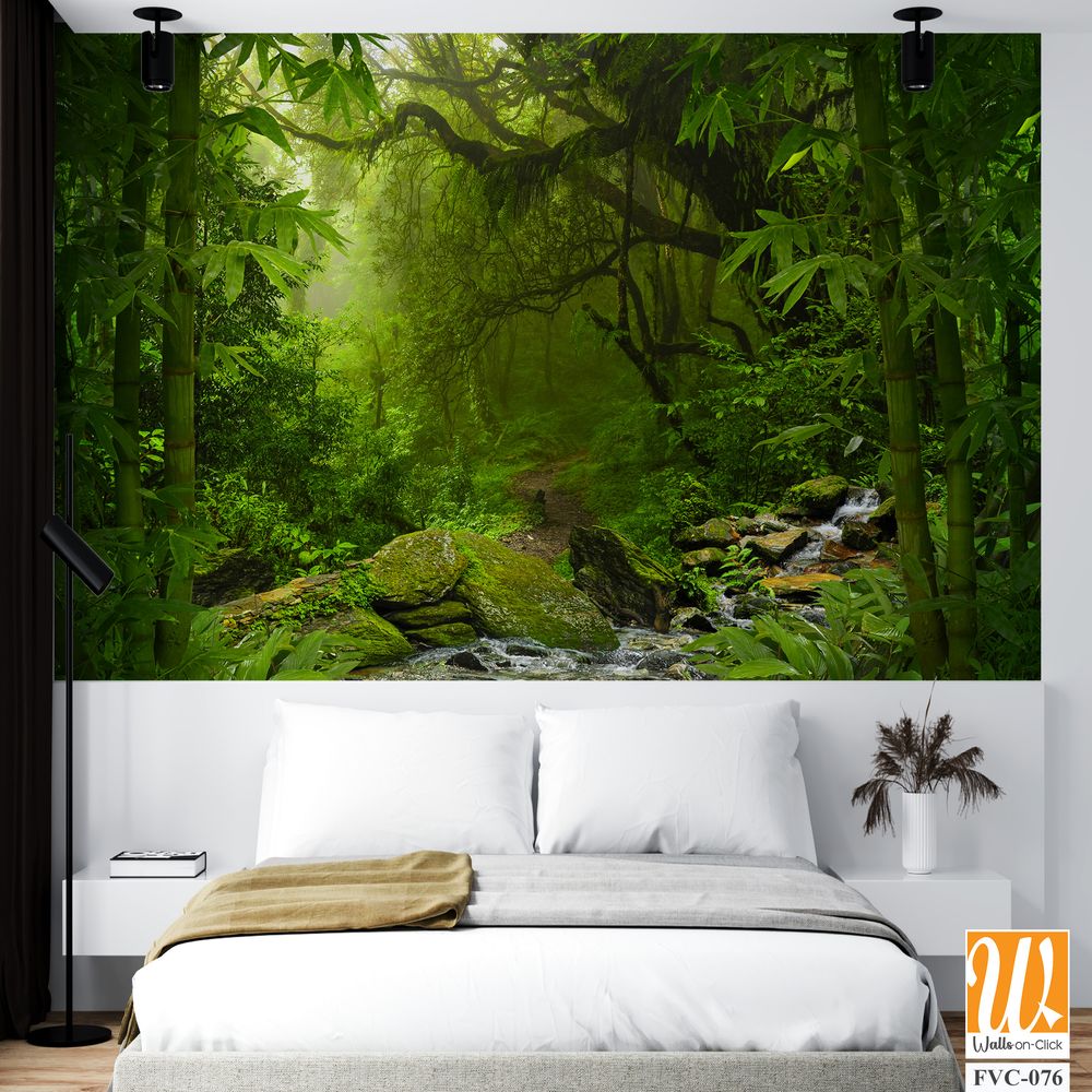 A jungle landscape with a bamboo forest Wallpaper [WP-FVC-076]