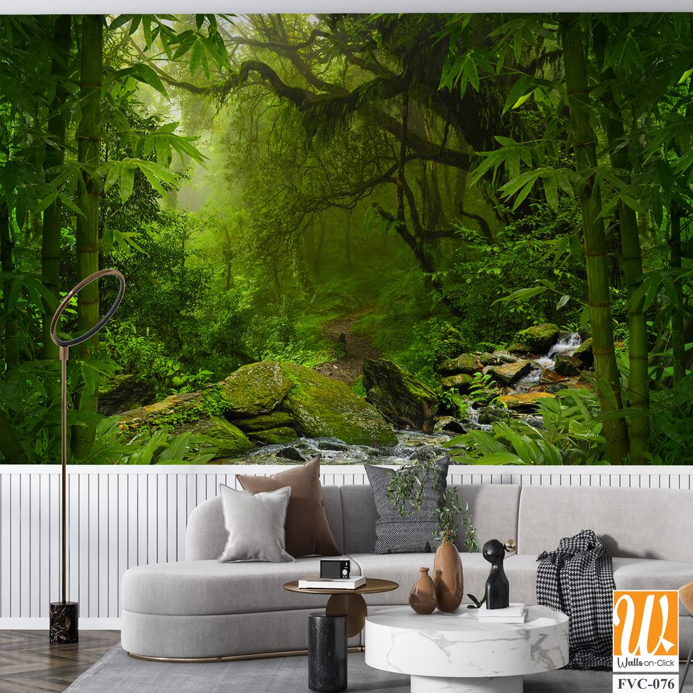 A jungle landscape with a bamboo forest Wallpaper [WP-FVC-076]