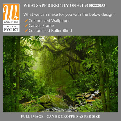 A jungle landscape with a bamboo forest Wallpaper [WP-FVC-076]