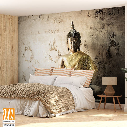 Thai Buddha statue, seated in meditation Wallpaper [WP-FVC-159]