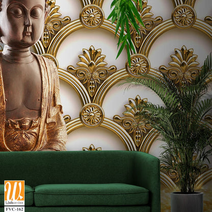 Buddha with a beautiful peacock Wallpaper [WP-FVC-162]