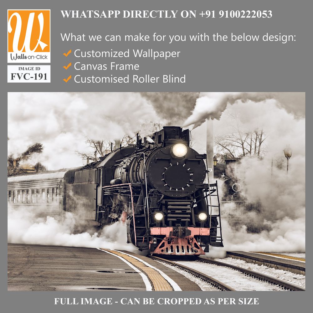 Vintage steam train with billowing smoke Wallpaper [WP-FVC-191]