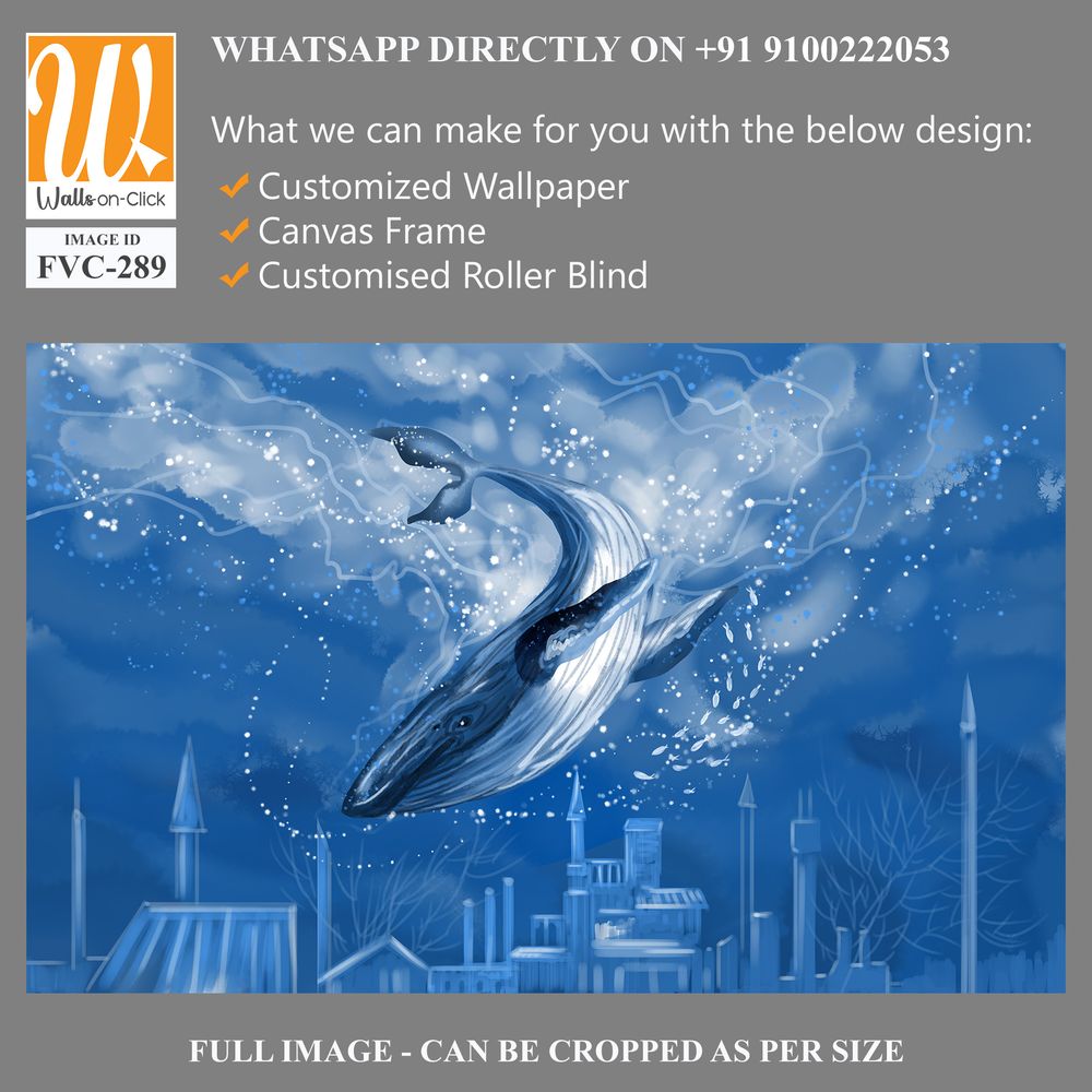 Mystical Whale in the sky Wallpaper [WP-FVC-289]