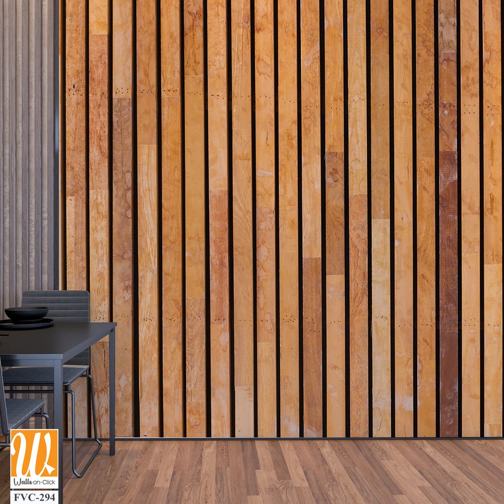 Wooden slat wall background Wallpaper [WP-FVC-294]