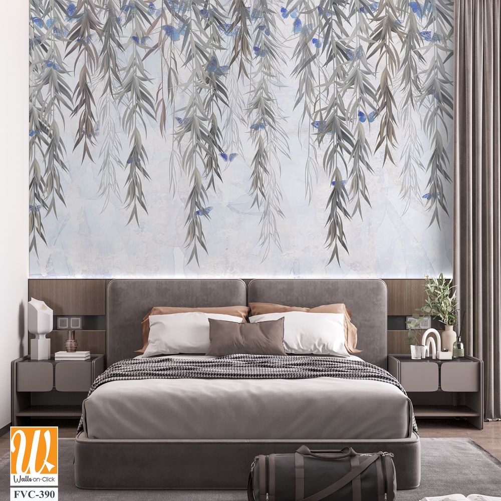 Abstract weeping willow tree branches hanging down Wallpaper [WP-FVC-390]