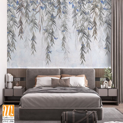 Abstract weeping willow tree branches hanging down Wallpaper [WP-FVC-390]