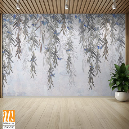 Abstract weeping willow tree branches hanging down Wallpaper [WP-FVC-390]