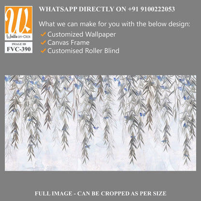 Abstract weeping willow tree branches hanging down Wallpaper [WP-FVC-390]