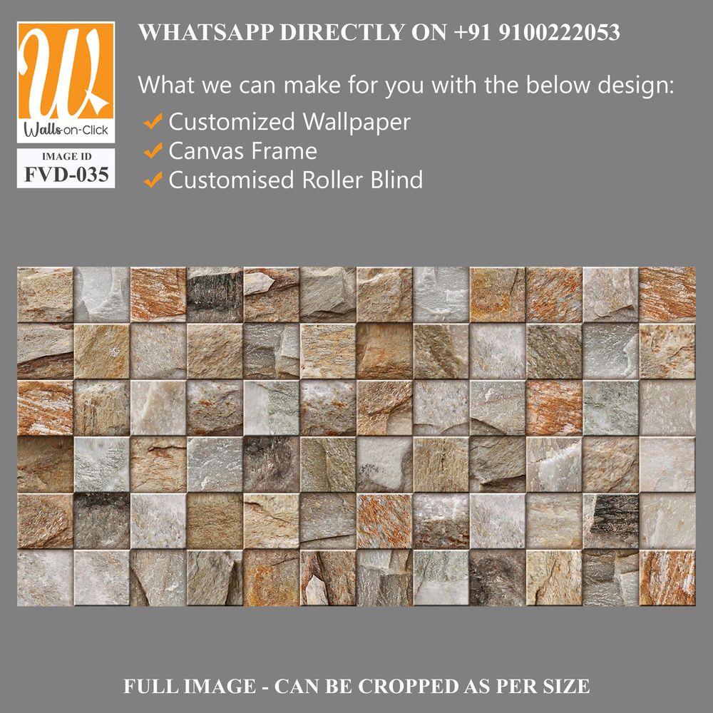 Mosaic wall tile, made of natural rock [WP-FVD-035]