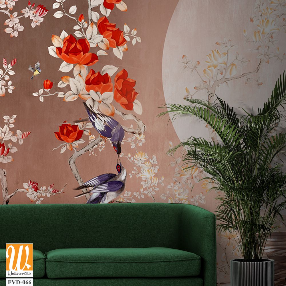 Elegant mural in the style of Chinese art Wallpaper [WP-FVD-066]