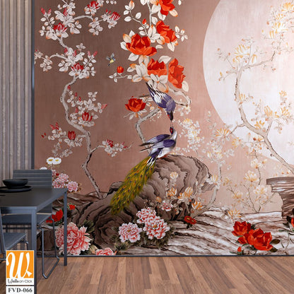 Elegant mural in the style of Chinese art Wallpaper [WP-FVD-066]