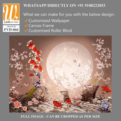 Elegant mural in the style of Chinese art Wallpaper [WP-FVD-066]