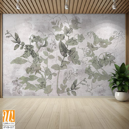 Beautiful and elegant illustration of vines with leaves [WP-FVD-117]