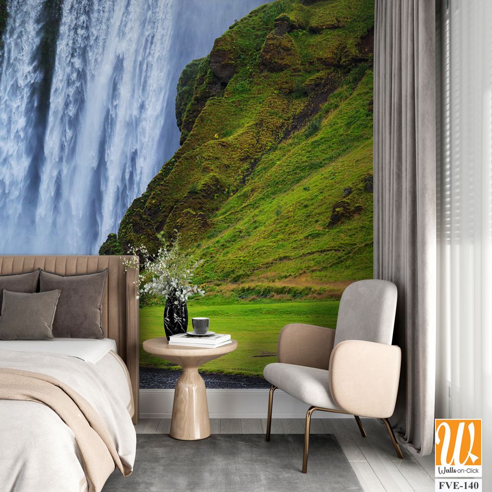 Panoramic view of Skogafoss in Iceland [WP-FVE-140]