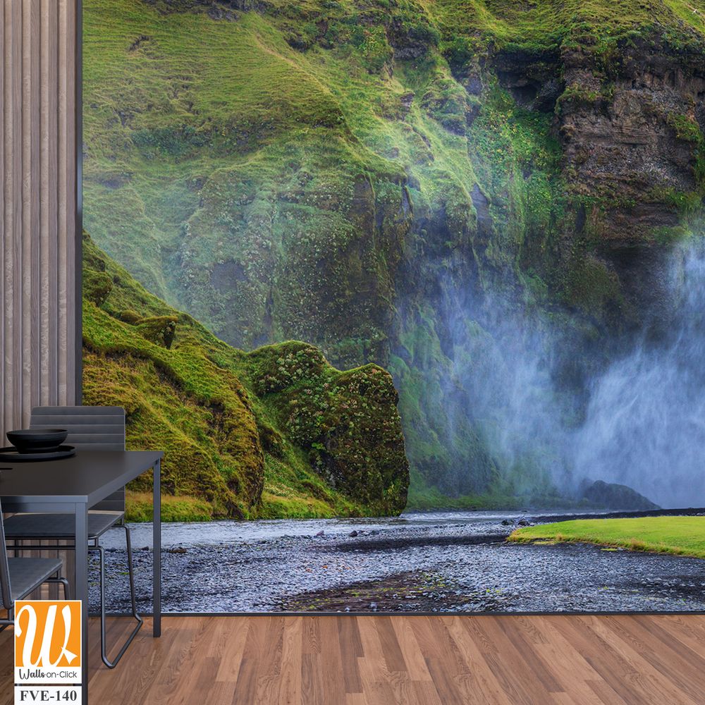 Panoramic view of Skogafoss in Iceland [WP-FVE-140]