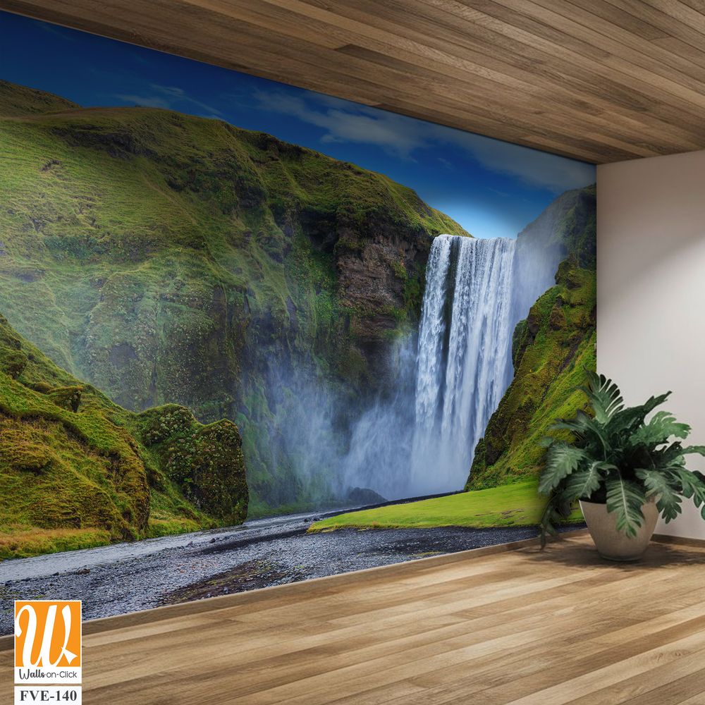 Panoramic view of Skogafoss in Iceland [WP-FVE-140]