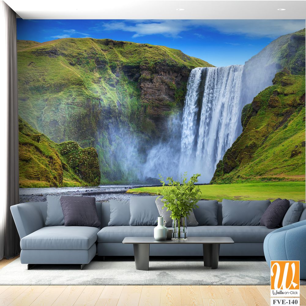 Panoramic view of Skogafoss in Iceland [WP-FVE-140]