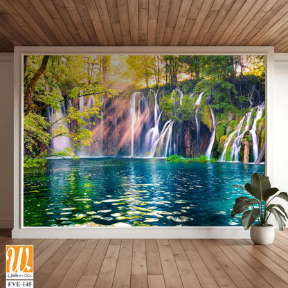 Plitvice Waterfalls showcasing the mesmerizing waterfalls [WP-FVE-145]