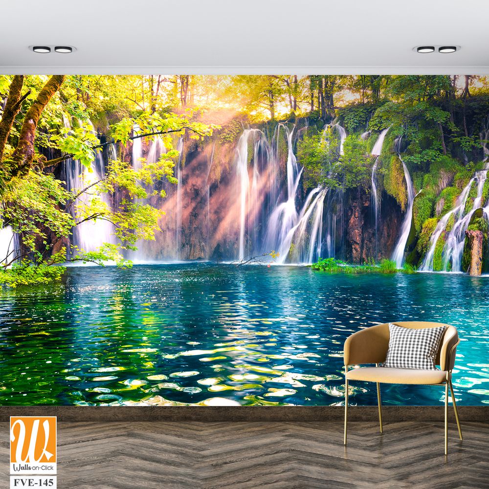 Plitvice Waterfalls showcasing the mesmerizing waterfalls [WP-FVE-145]