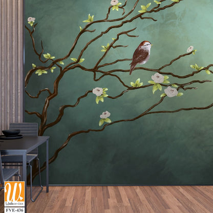 Mural painting of birds flying in the sky [WP-FVE-436]