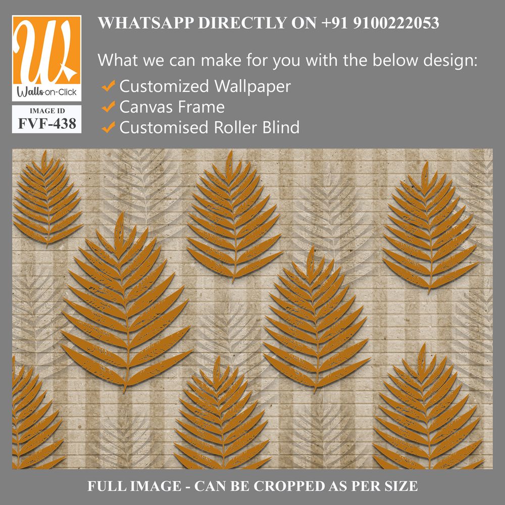 Array of textured fern leaves on textured background [WP-FVF-438]