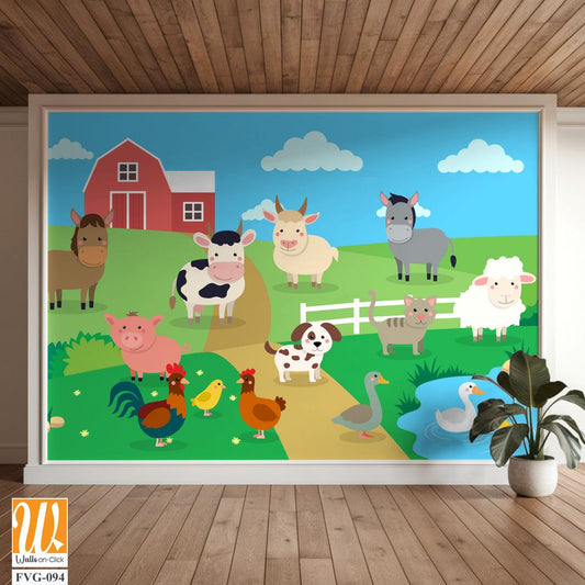 Farm animals in a barn [WP-FVG-094]