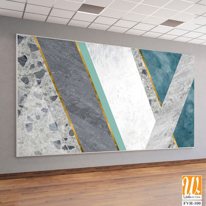 Geometry on Abstract marble terrazzo [WP-FVH-100]