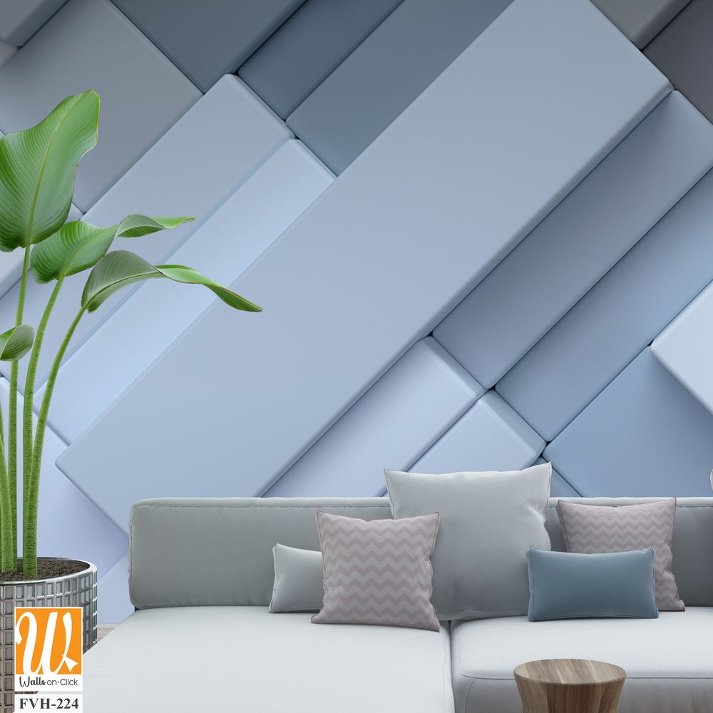 3D render of an abstract background with geometric shapes [WP-FVH-224]