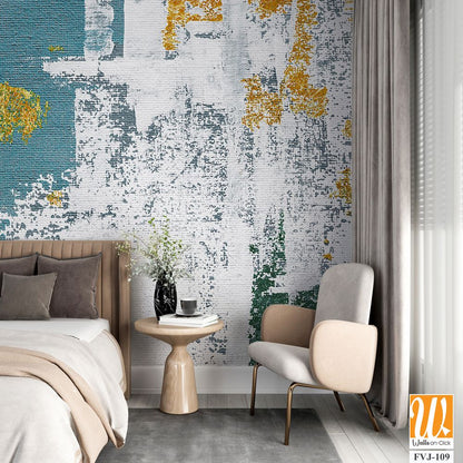 Abstract design with a distressed and worn texture [WP-FVJ-109]