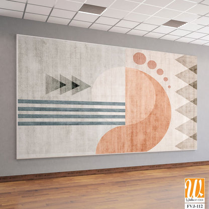 Boho geometric illustration with pastel colors [WP-FVJ-112]