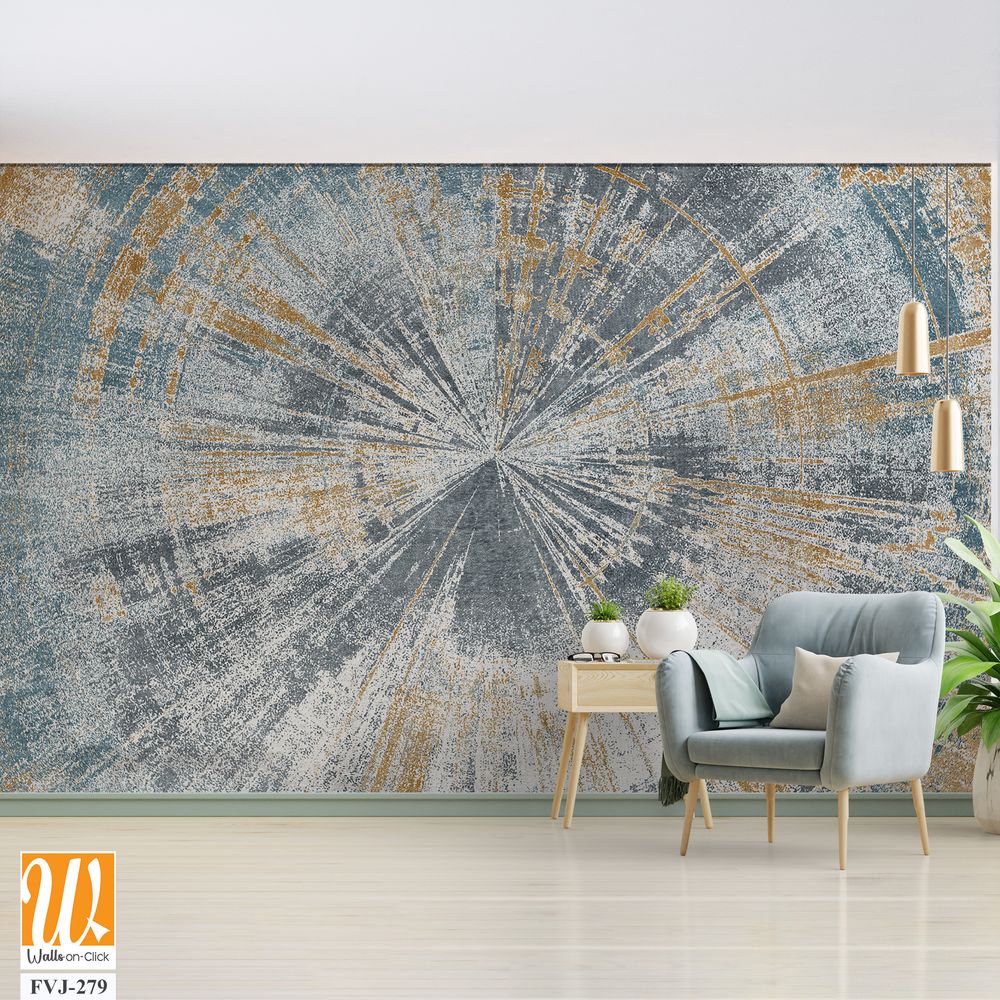 Grunge circular pattern on a gray-blue background [WP-FVJ-279]