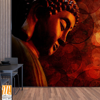 Buddha in circles of light [WP-FVL-491]