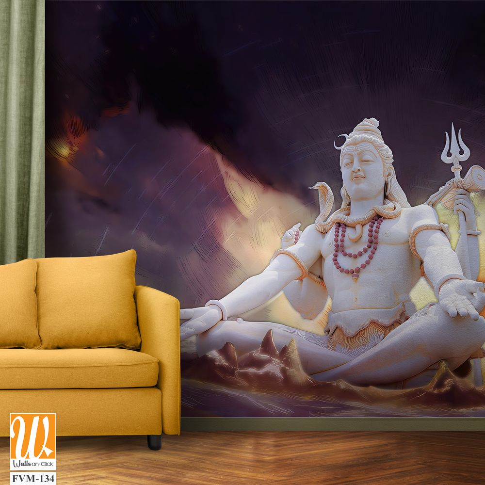 Lord Shiva, seated in deep meditation [WP-FVM-134]