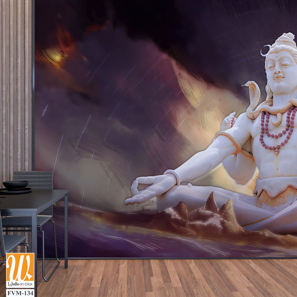 Lord Shiva, seated in deep meditation [WP-FVM-134]