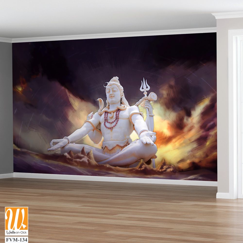 Lord Shiva, seated in deep meditation [WP-FVM-134]