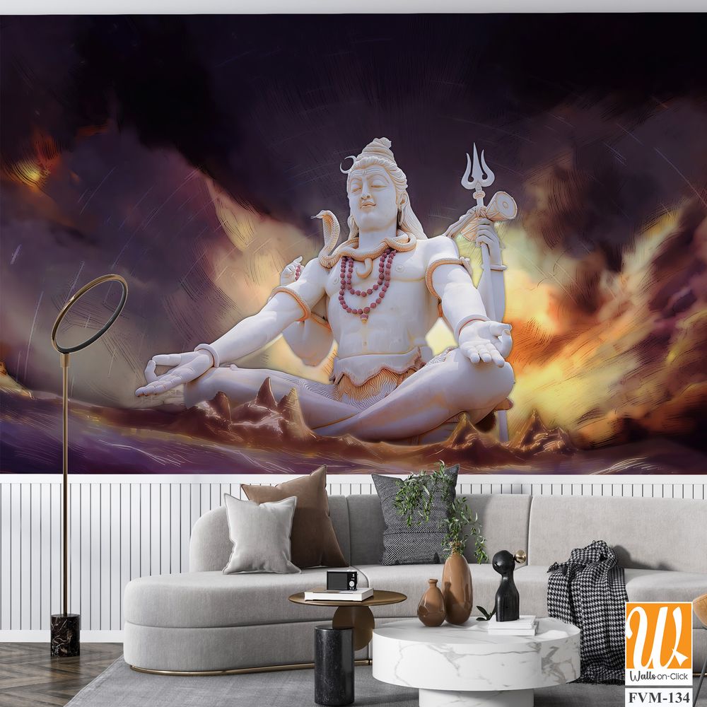 Lord Shiva, seated in deep meditation [WP-FVM-134]