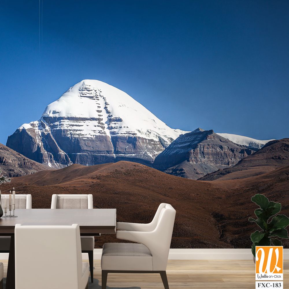 Mount Kailash against a clear blue sky Wallpaper [WP-FXC-183]