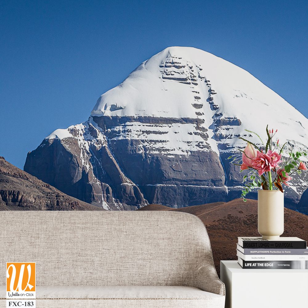 Mount Kailash against a clear blue sky Wallpaper [WP-FXC-183]