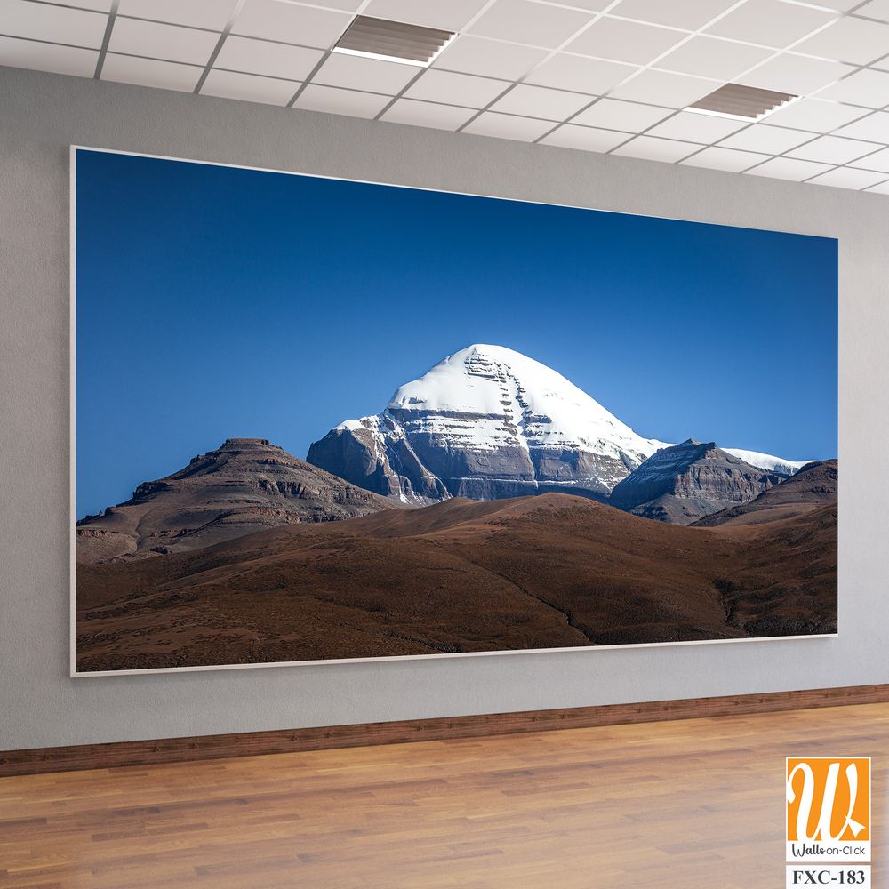 Mount Kailash against a clear blue sky Wallpaper [WP-FXC-183]