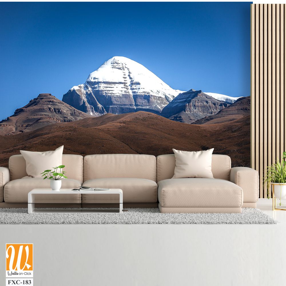 Mount Kailash against a clear blue sky Wallpaper [WP-FXC-183]