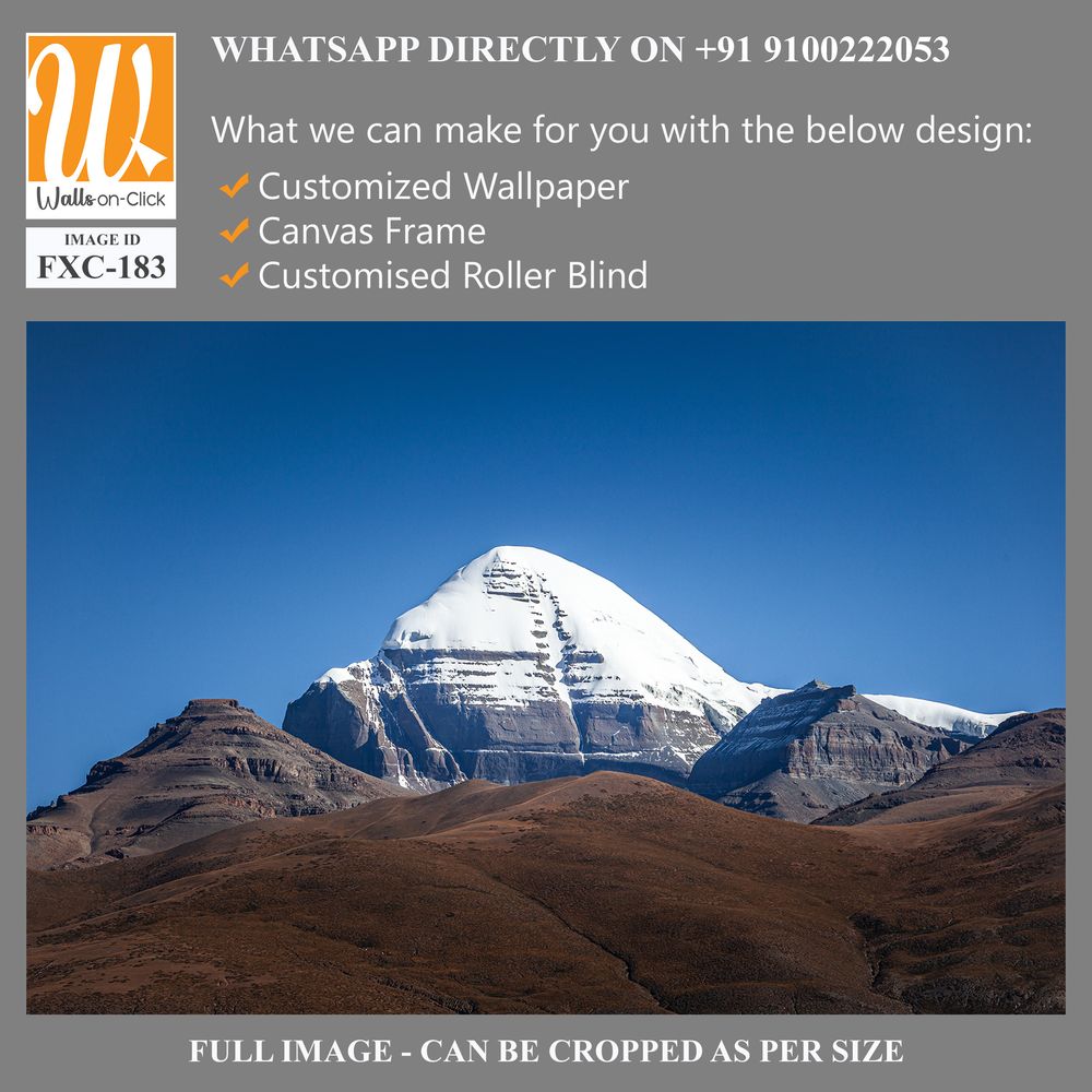 Mount Kailash against a clear blue sky Wallpaper [WP-FXC-183]