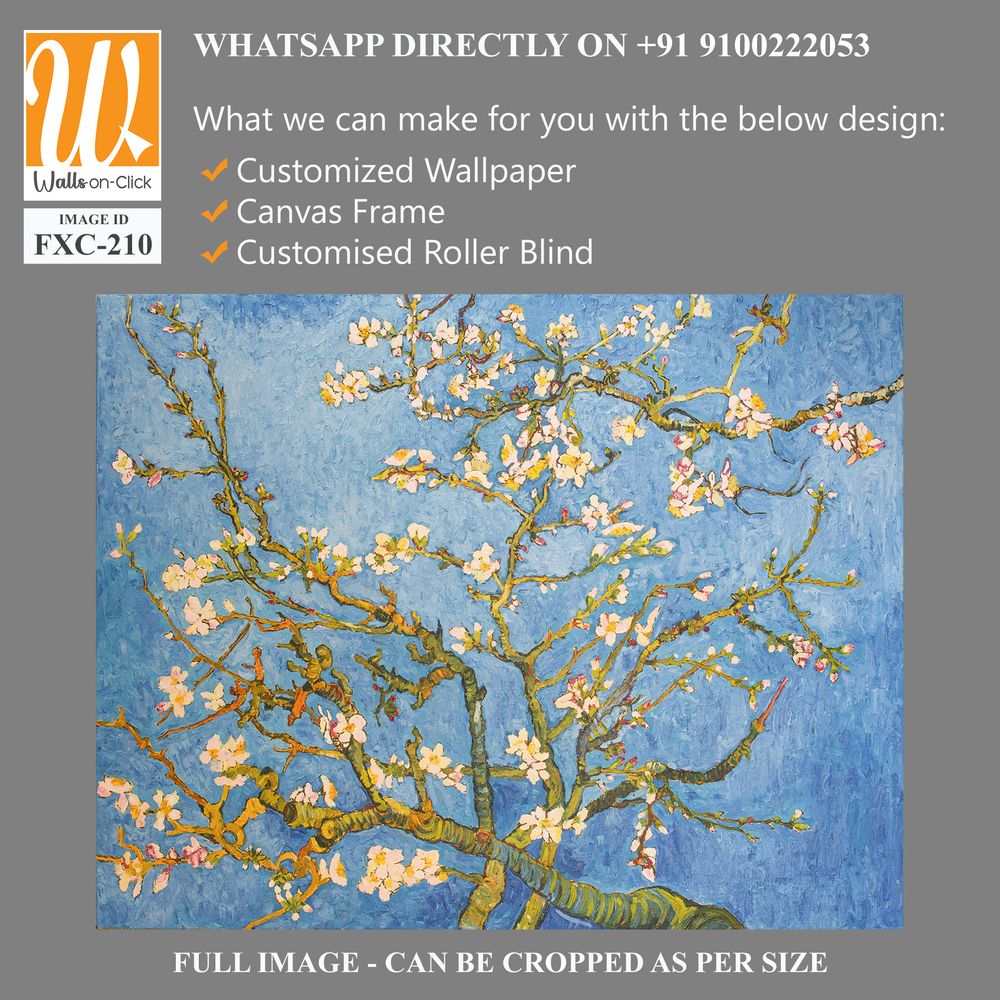 Almond Blossom, in the style of Vincent van Gogh Wallpaper [WP-FXC-210]