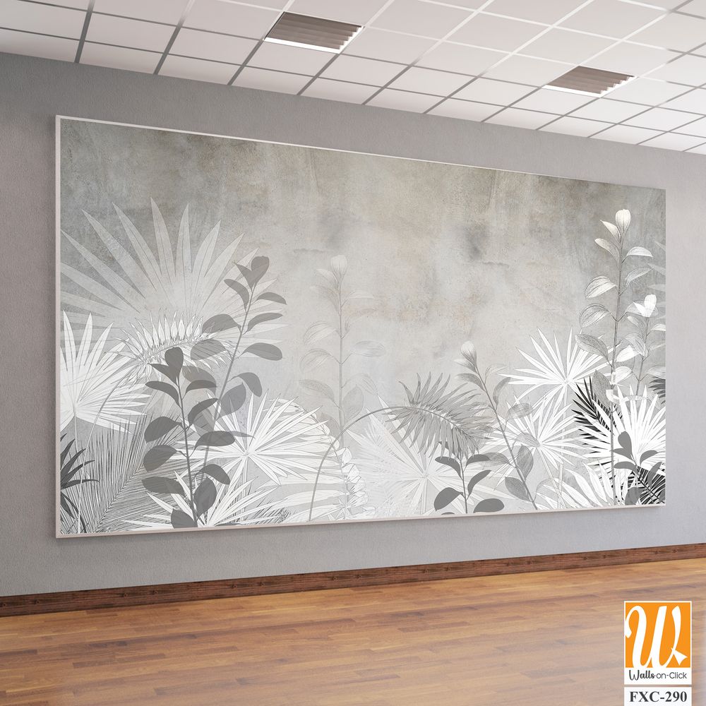 Modern luxury botanical plants and palm leaves Wallpaper [WP-FXC-290]